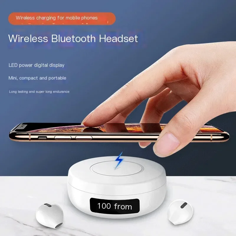 2024 TWS Mini Bluetooth Hearphones Easy to Hide Charging Compartment Can Wirelessly Power Mobile Phones For iPhon Samsong Xiomi