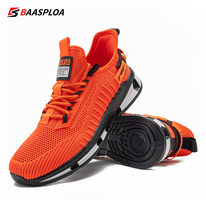  Baasploa Lightweight Running Shoes For Men Casual Men's Designer Mesh Sneakers Lace-Up Male Outdoor Sports Walking Shoes 2025 