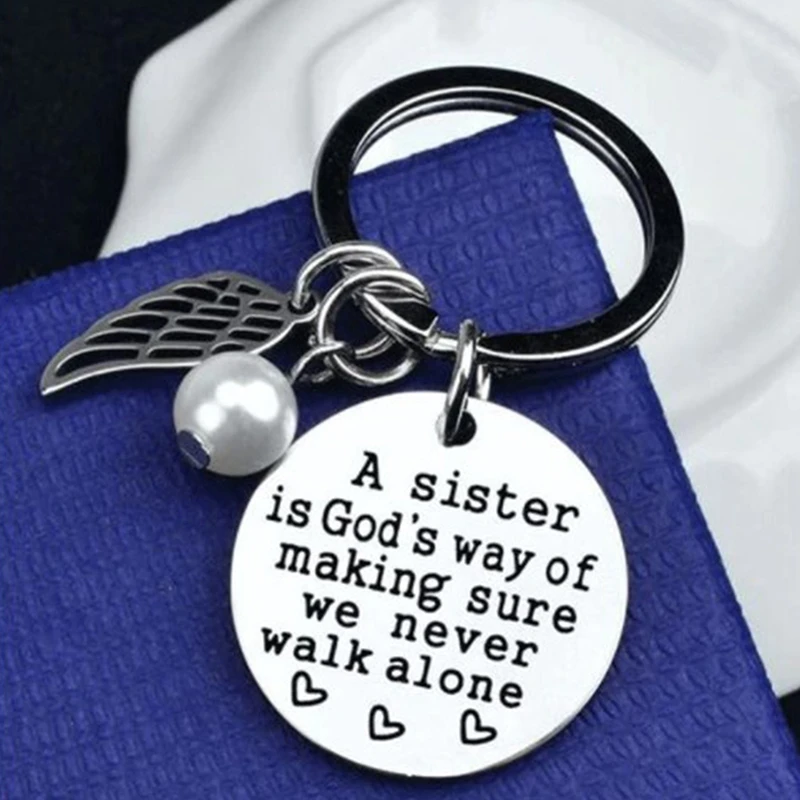 Best Friends Circular  Keychain 