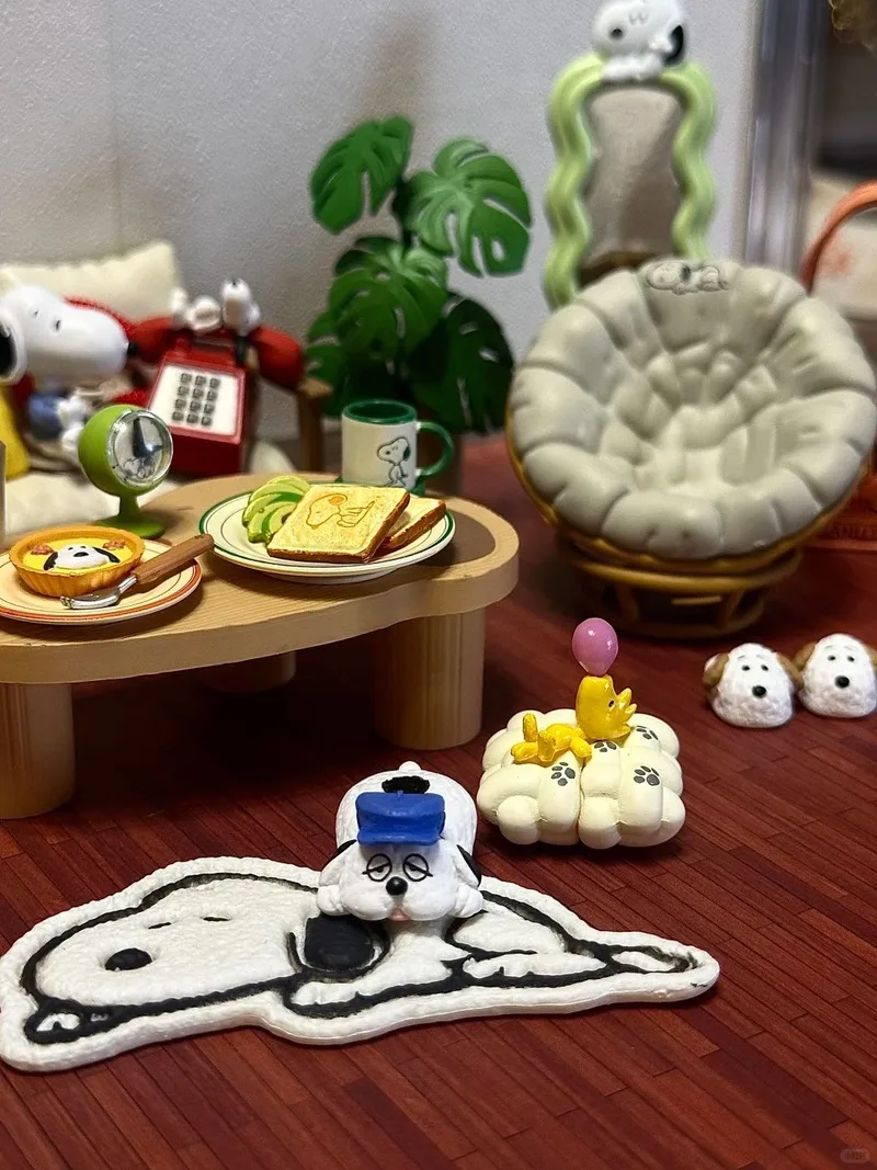 Rement Comfortable Weekend Room Miniature Scene Fine Model Figurine Trendy Toy Collection