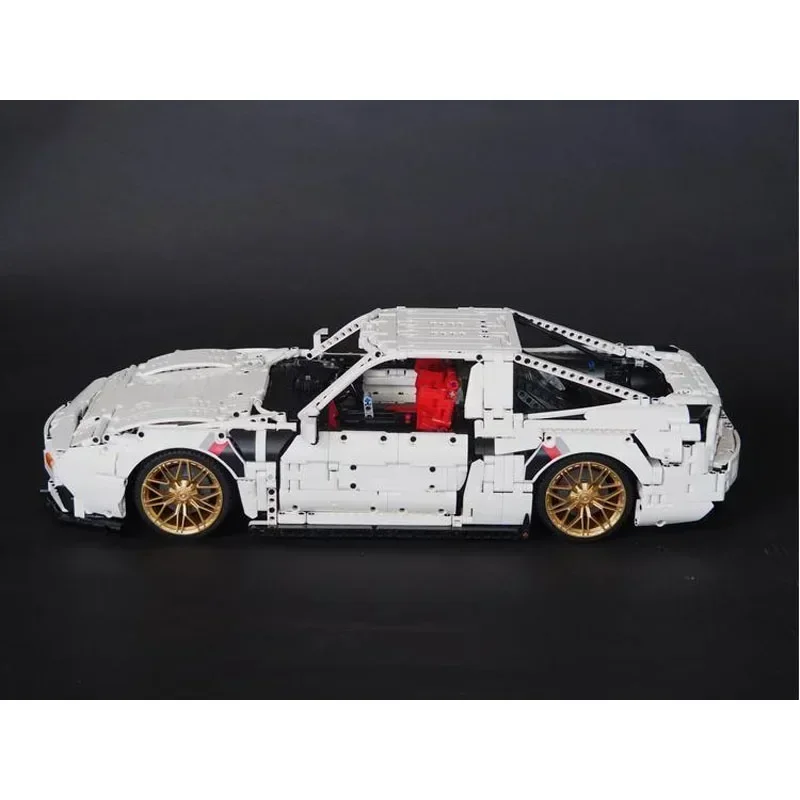 MOC- 157874   Blanco nuevo 200SX (1991) 1:8 supercoche montaje empalme miniatura de bloques de construcción 3505 piezas adultos niños juguete para regalo de cumpleaños