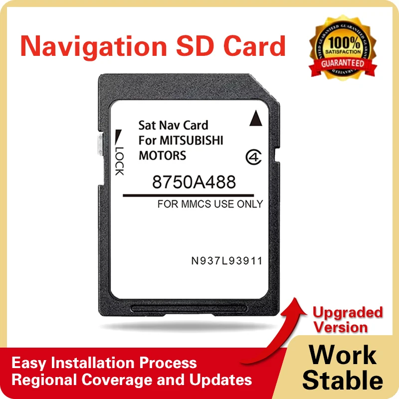 Sat Nav Navigation SD Card Europe UK with GPS Device for Mitsubishi Outlander 2015MY Since 2014 Free Shipping MMCS 16GB