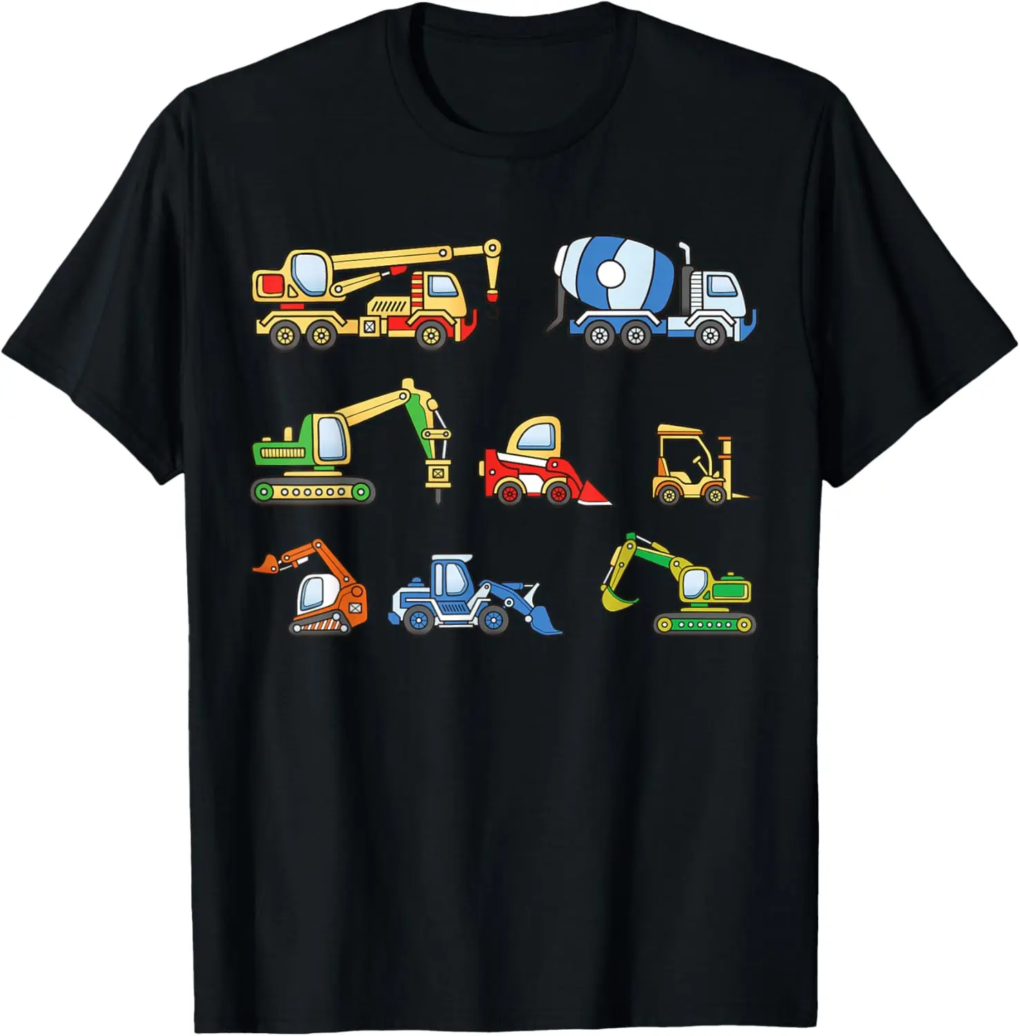 

Construction Excavator Gift for Boys Girls Men and Women T-Shirt