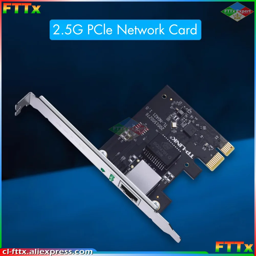 

TP-Link 2.5G Pcie Network Card 2.5Gbe Ethernet Interface Adapter 10/100M/1G/2.5Gbps NIC Compatible With Windows/Linux TL-NG421