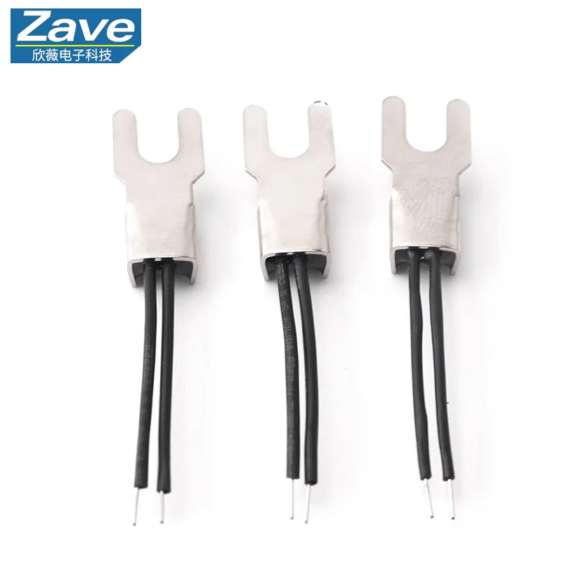 U-Type Temperature Sensor, NTC Thermistor 10K (B-Value 3950), Wire Length 25mm, Accuracy 1%