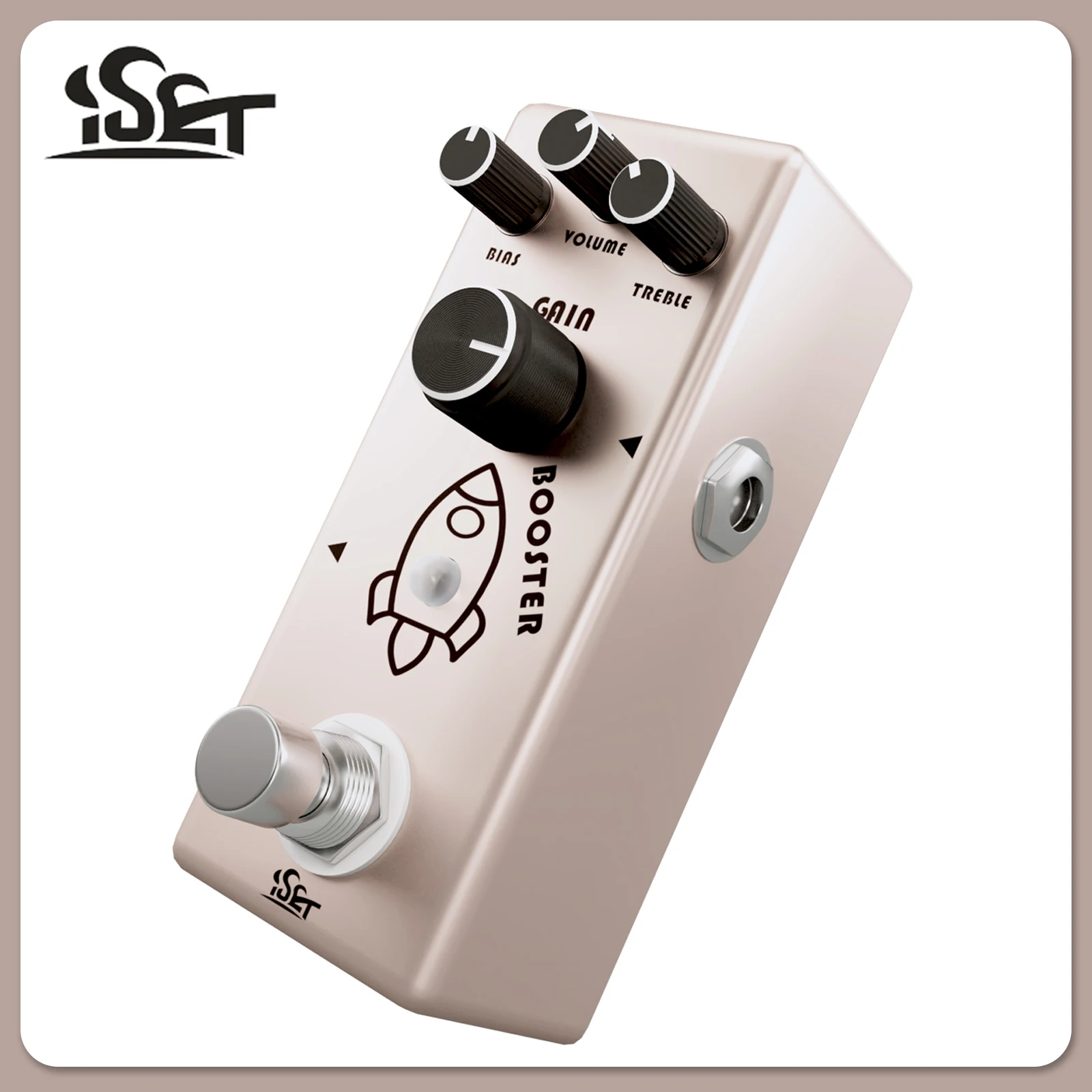 ISET PD-10 Booster Electric Guitar Effect Pedal Analog Rocket Boost Effect True Bypass Pedal Electric Guitar Bass Accessories