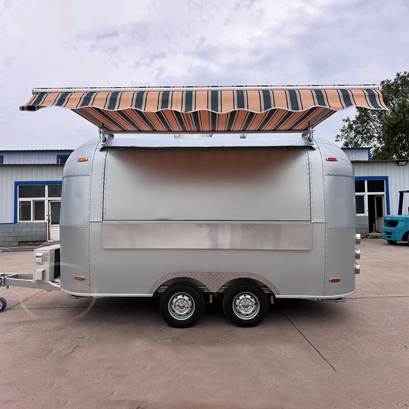 

Custom Fast Food Vending Cart Outdoor Mobile CE Certified Towable Food Truck for Coffee Certified by COC DOT CE Factory