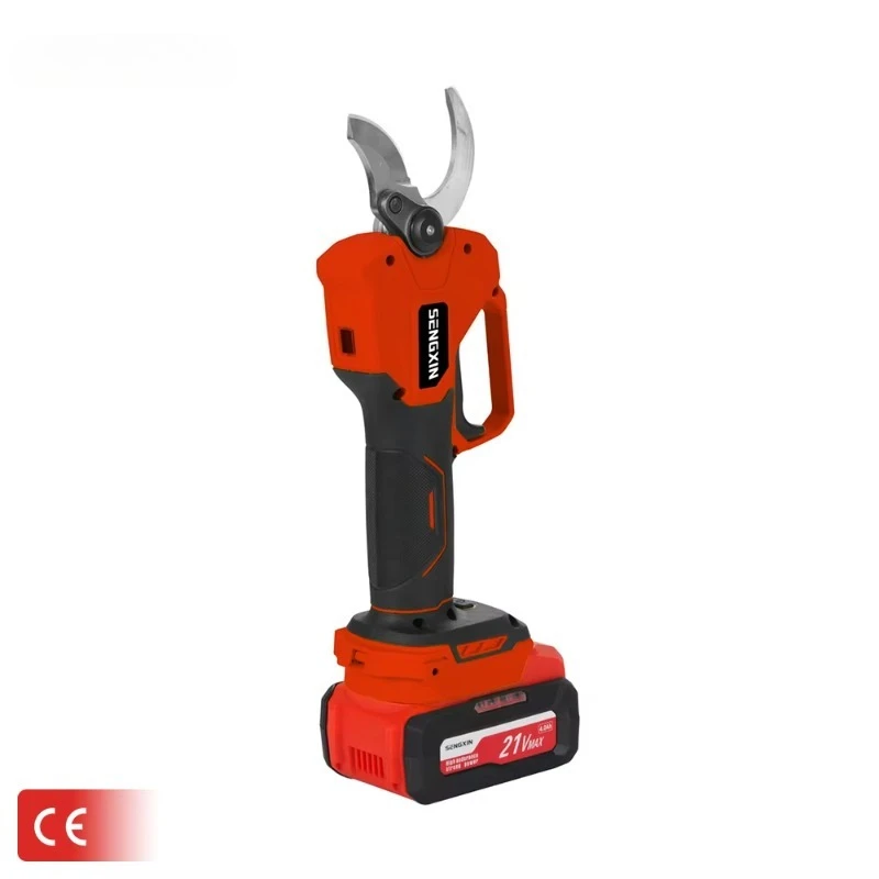 21V 45mm Cordless Digital Display Electric Pruner Scissors Brushless Motor Multi-Functional for Efficient Wood Cutting