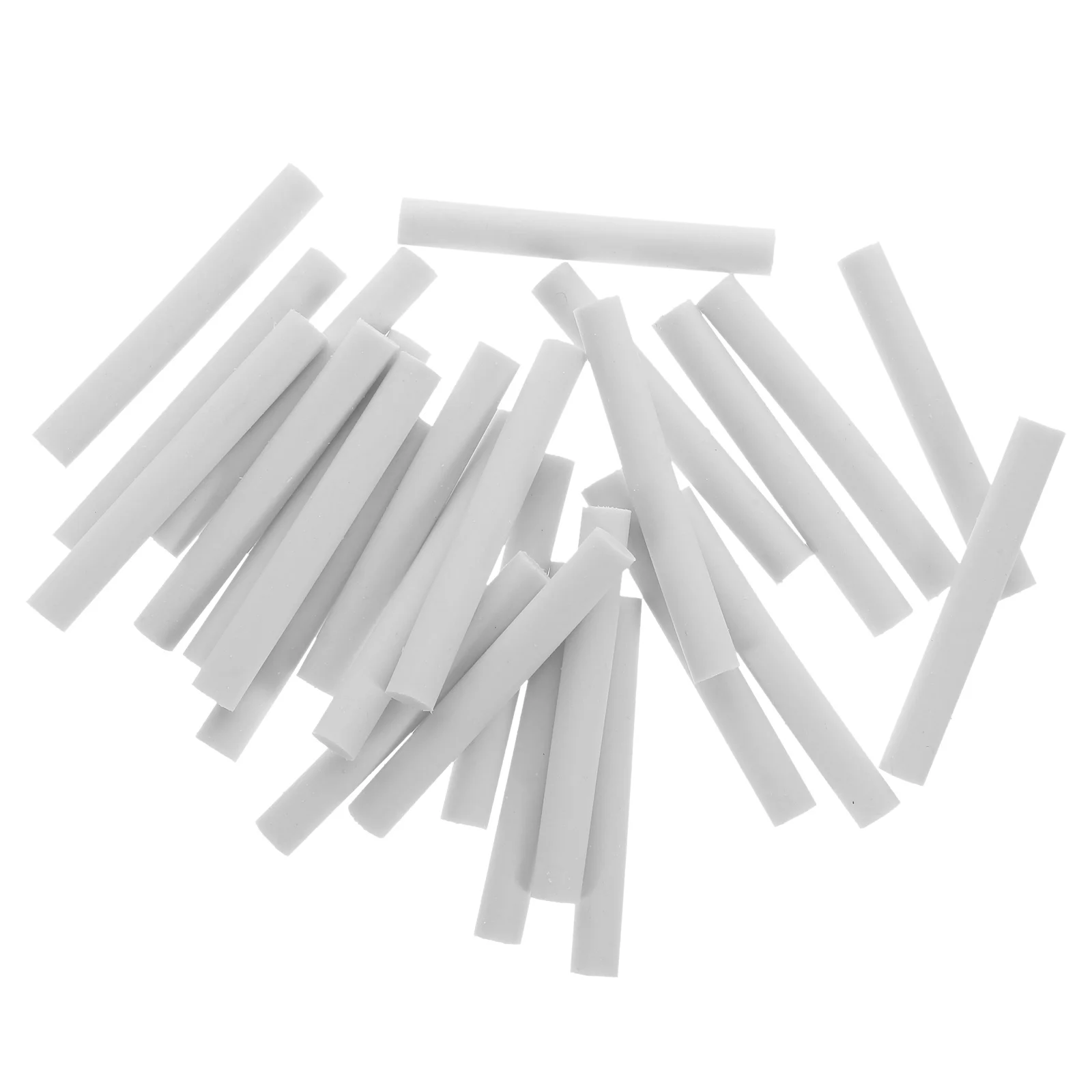 

100pcs Long Strip White Pvc School Stationery Sketching Drawing Art Eraser Multi Function Portable For Artists Students Pencil