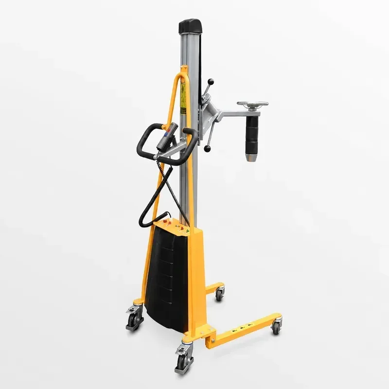 Horizontal Vertical Rotator Round Roll Material Handling Lifting Truck Film Feeding Cart Small Electric Stacking Forklift