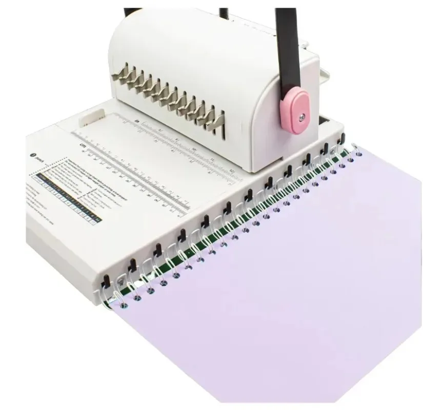 12-Hole Manual Comb Binding Machine Paper Perforator For Office Children DIY Notebook Binding