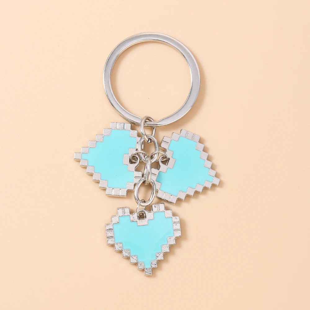 Aihua Fashion Bunte Herz-Schlüsselanhänger für Damen und Herren, Autoschlüssel, Handtaschenanhänger, Schlüsselringe, Accessoires, DIY-Schmuckdekoration – Detail 8