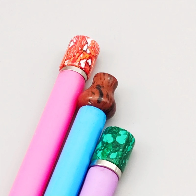 1Piece 510 Drip Tip Stainless Steel Resin Imitation Jade Turquoise Mouthpiece