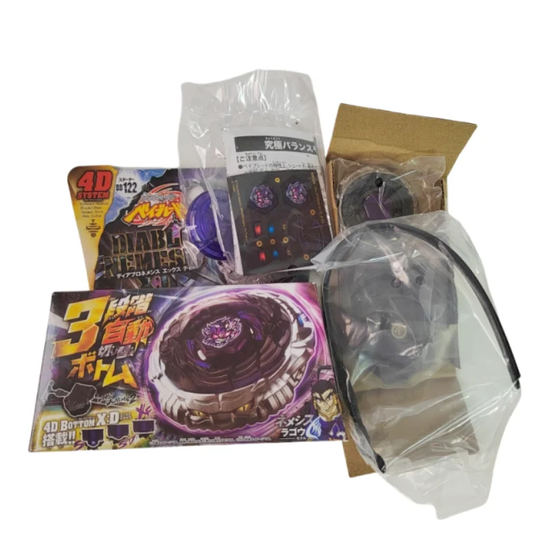 Takara Tomy Beyscollector 메탈 배틀 퓨전 탑, BB122 디아블로 네메시스 X:D 4D, 라이트 런처 포함