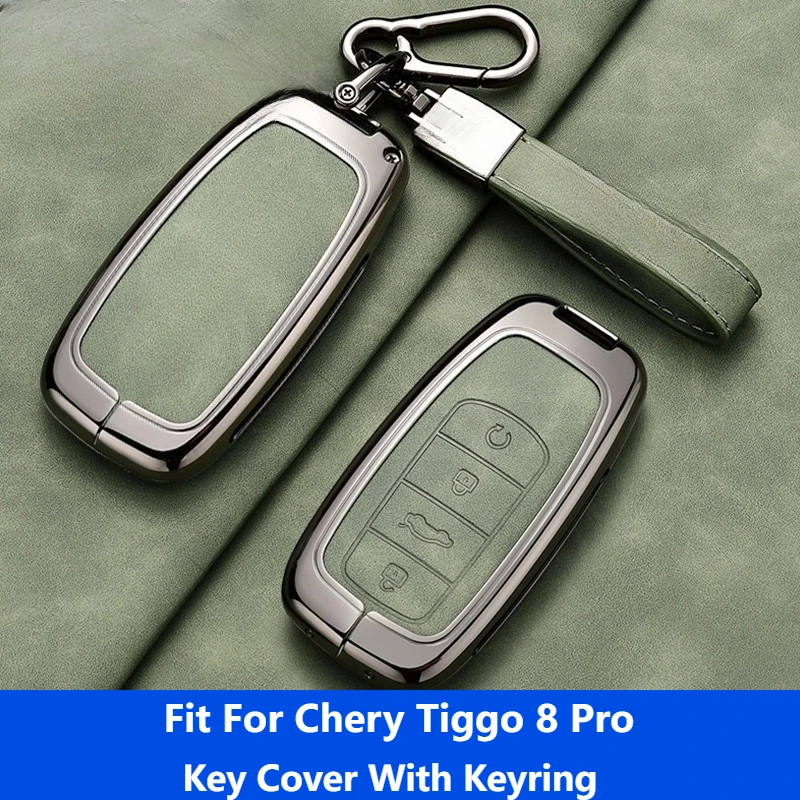 Fit For Chery Tiggo 8 Pro Car Key Cover With Keyring