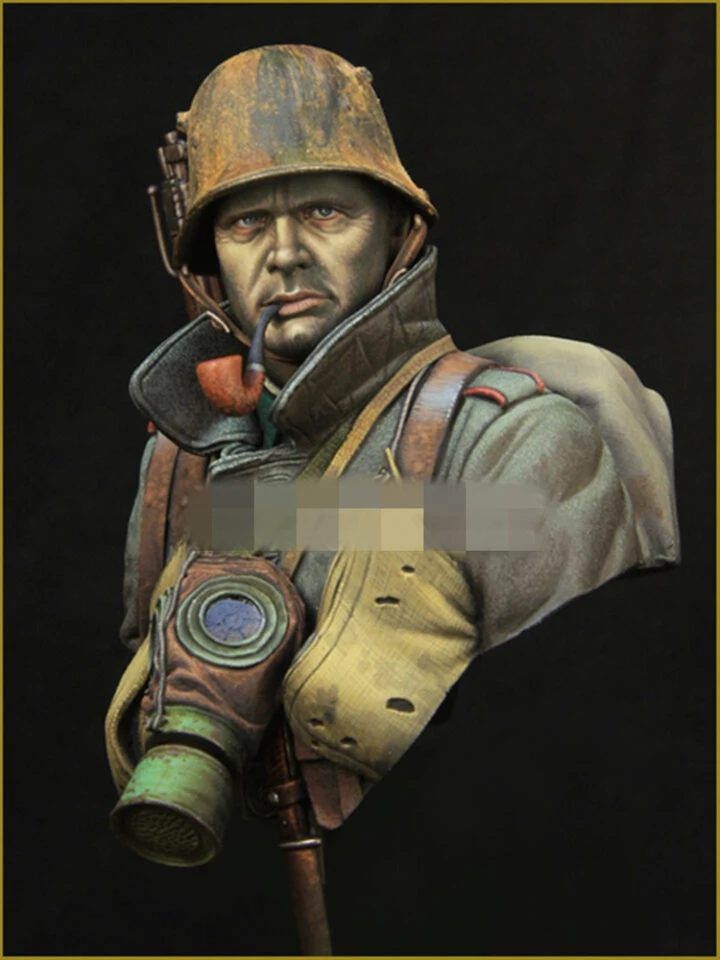 Risjc 1/10 figurine en résine buste modèle de soldat de la seconde guerre mondiale Kit de modèle de moulage sous pression // N23076 (non assemblé et