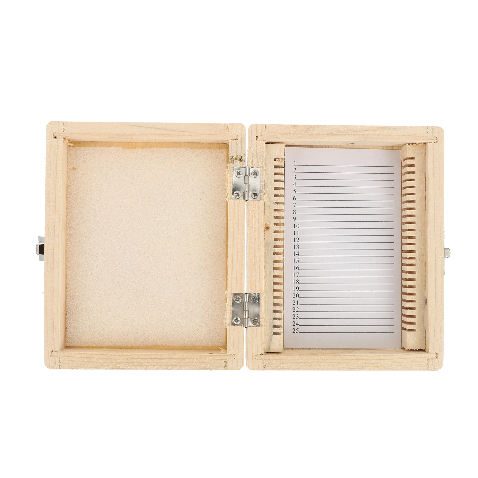 Natural Wood Microscope Slide Holder Neatly Placed Prevent Rubbing Breakage Creative Appearance Fine Workmanship