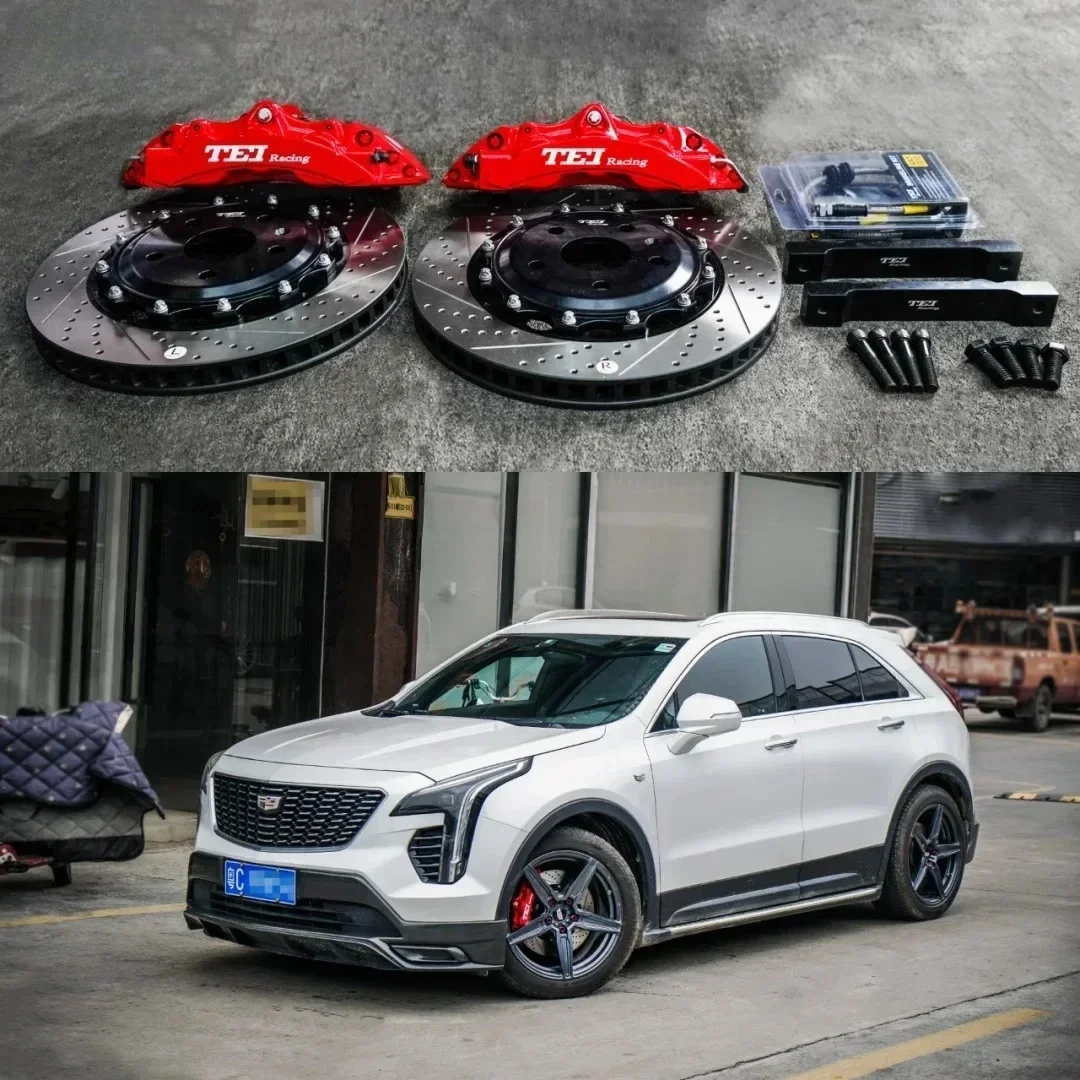 TEI Racing P60NS Front Big Brake Kit 6 Piston Caliper with 355*32mm rotor auto BBK brake system for Cadillac XT4 19 Inch car rim