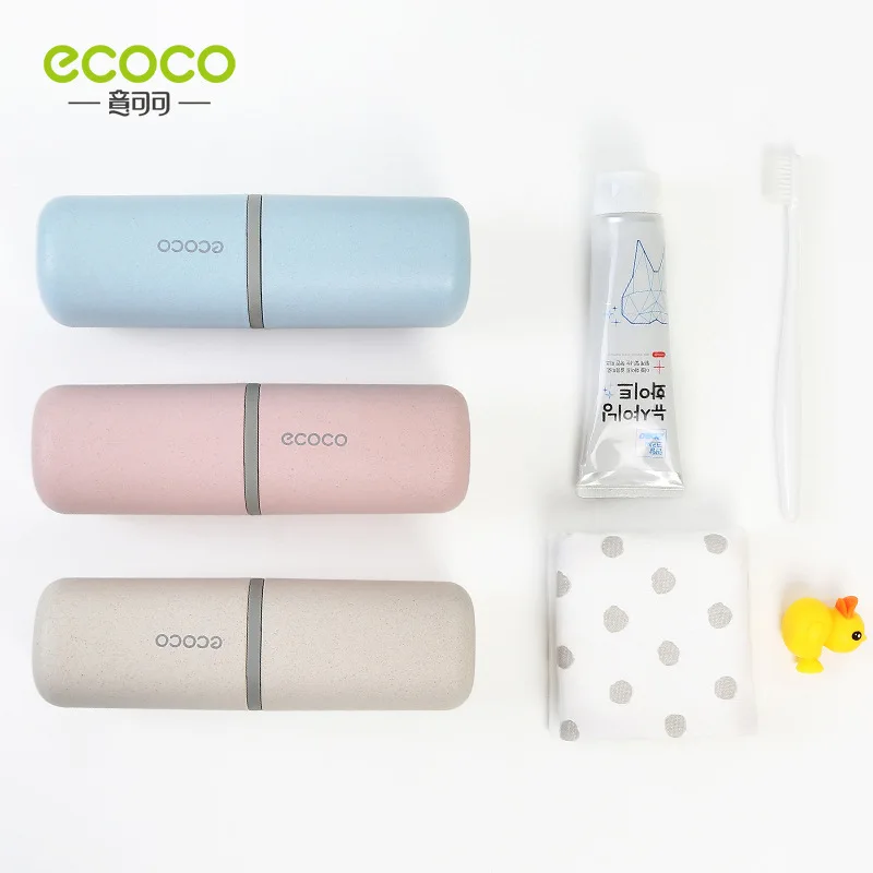 

ECOCO Portable Travel Mouthwash Cup Set, Tooth-Brushing Cup, Toothpaste and Toothbrush Box, Home Wash