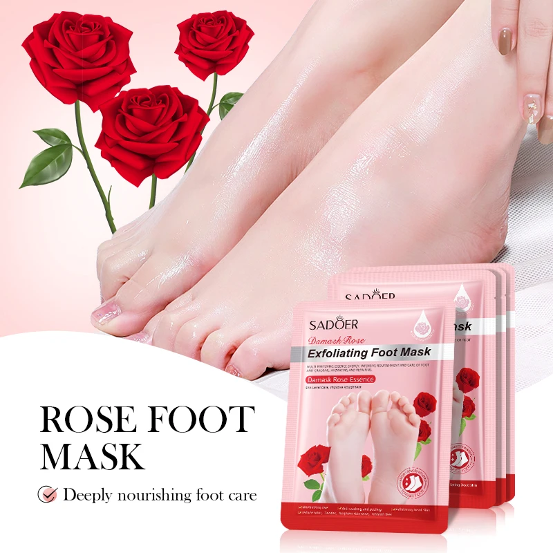 10 packs Exfoliating Foot Mask Foot SPA Pedicure Socks Remove Dead Skin Whitening Heels Feet Peeling Anti-Cracked Foot Skin Care