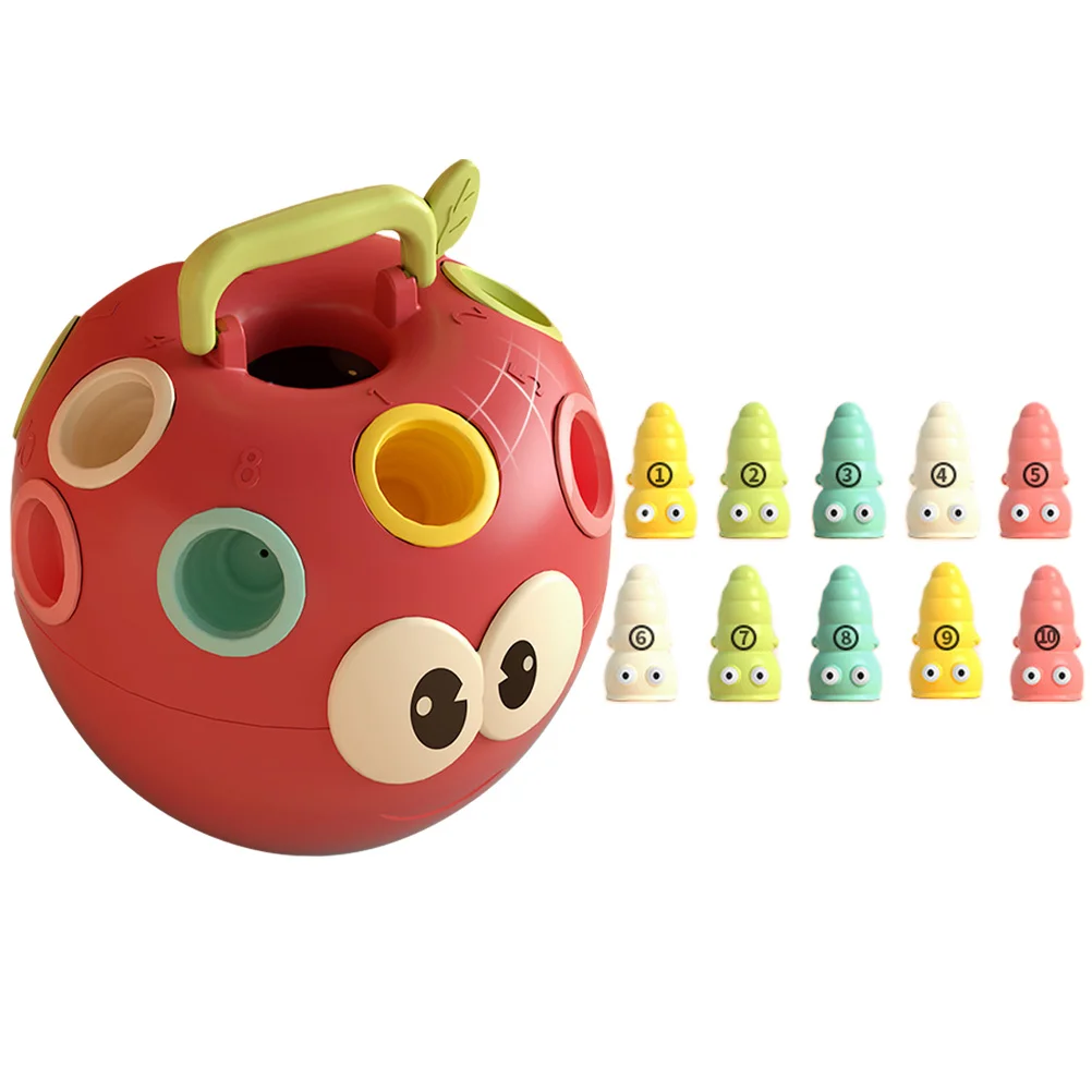 

Apple Bug Toddler Puzzle Color Matching Game Toy Abs Sense Training Toys for Babies