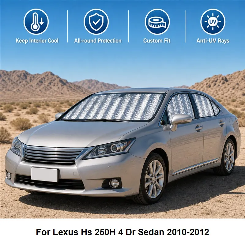 

For Lexus Hs 250H 4 Dr Sedan 2010-2012 Full Set Car Window Sunshades UV Block Privacy Heat Insulated Foldable Car Curtain