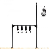 TARKA New Camping Shelf IGT Lantern Stand Picnic Tableware Hanging Racks Portable Detachable Aluminium Alloy Light Hangers Stand