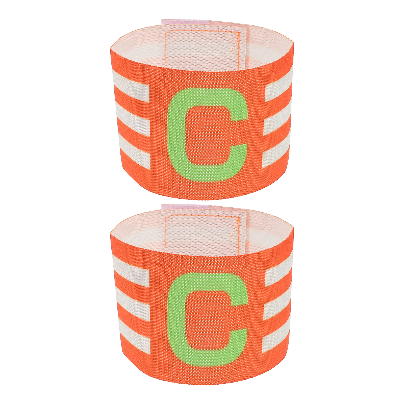 

2pcs Football Captain Armband Elastic Adjustable Bands Soccer Youth Nylon Arm Bands Captains Bracelet Team Sports Competition