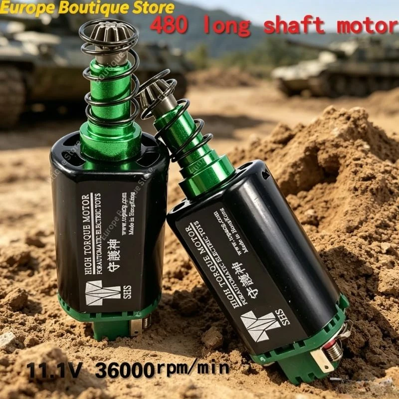 

Large Torque 480 Long Shaft Improved Motor, Type 2 Style Common Drive Motor for Outdoor Tactical Tool Parts