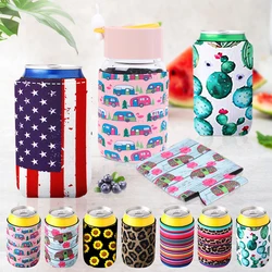 4Pack Can Sleeves Neoprene Drink Cooler Accessories Reusable Can Covers or Standard 12 Ounce Cans Party Events Cola Keep Cooler