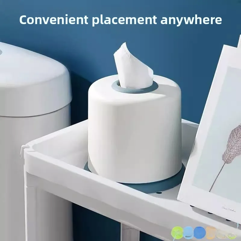 

Nordic Sle round Tissue Box Creative Desktop Living Room Restaurant Paper Towel Holder Simple Storage Box Tissue Box
