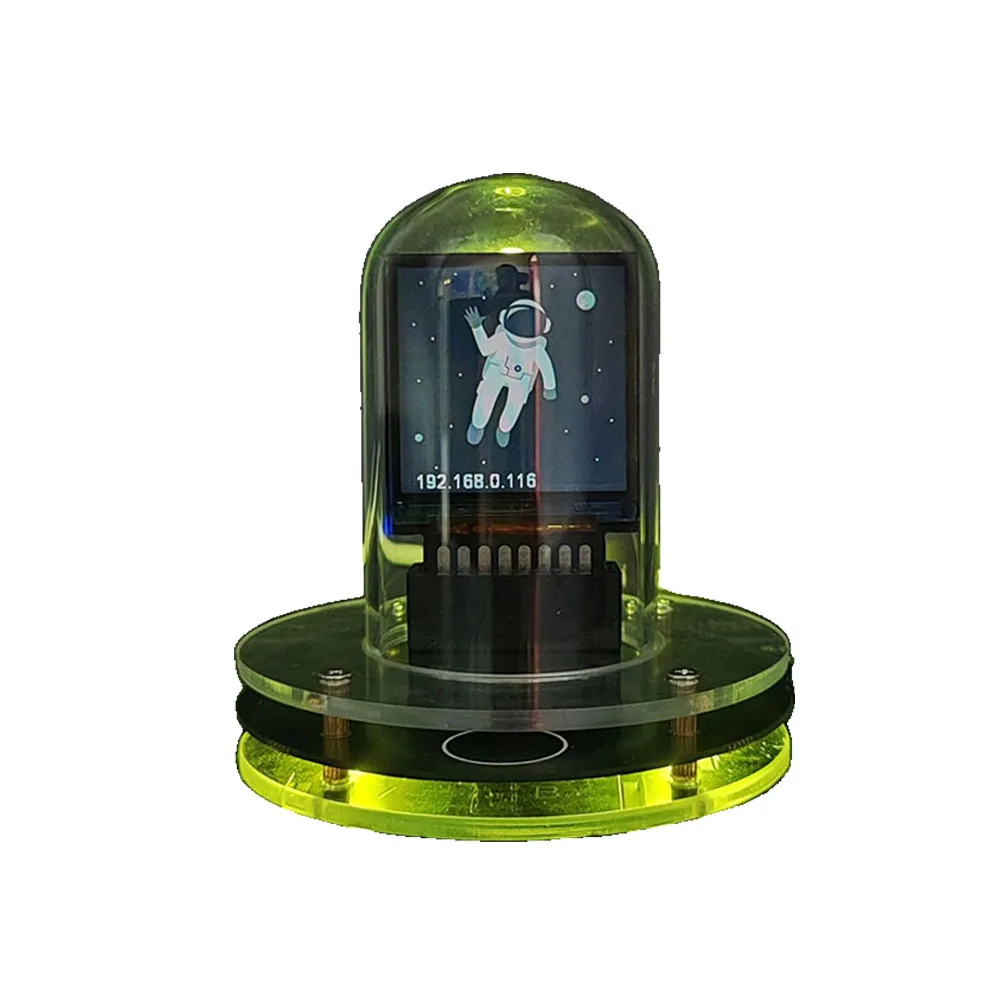 

WIFI Nixie Tube Clock DIY Tube Clocks IPS LCD Screen RGB Digital Weather Alarm Type-C 5V DC IPS LCD Screen Clock