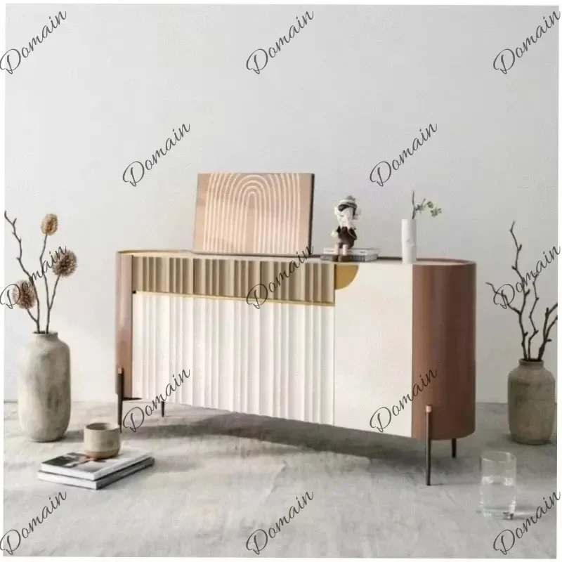 UYT  Showcase Wooden Storage Cabinet Luxury Beauty Nordic Bauhaus Living Room Cabinets Multiple Purpose Ropero Armable Home Furn