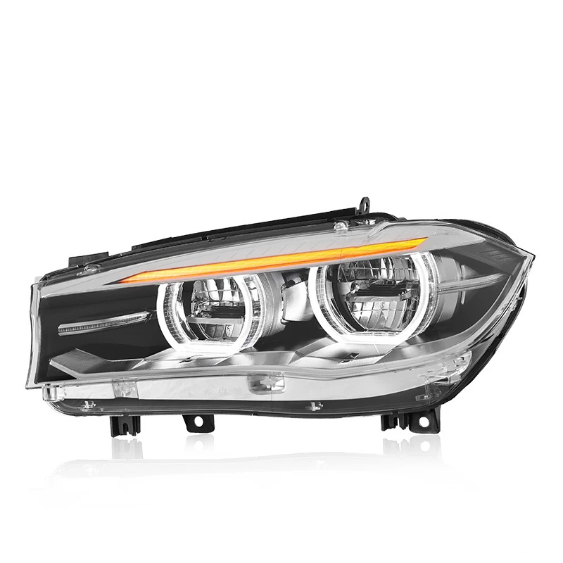 2pcs For BMW X5 F15 2014-2018 LED Adaptive Headlights-Low to High End Upgrade, Full Plug and Play, All-in-One Headlamp Assembly
