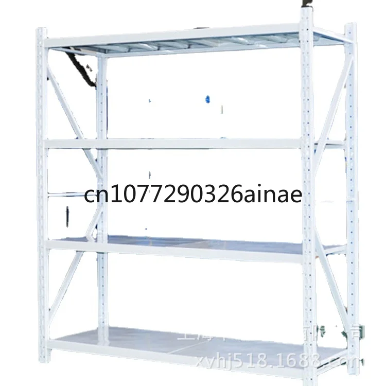 Lightweight Multi-Layer White Storage Rack with 100kg and Light Duty Rack Per Floor for Light Warehouse