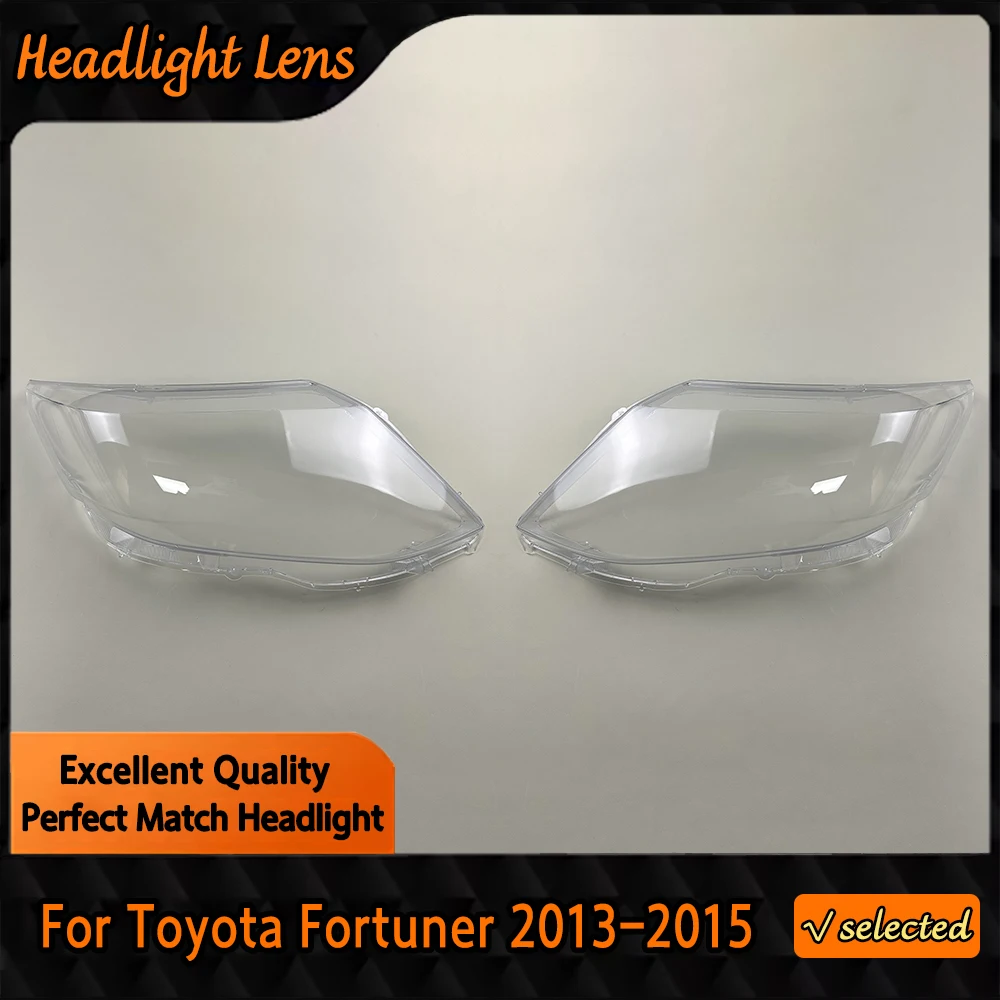 

For Toyota Fortuner 2013 2014 2015 Car front Headlight glass headlamps transparent lampshade lamp shell Headlight Cover lens