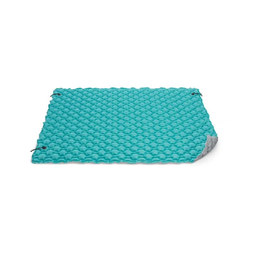 Giant Floating Mat for pool and beach use, made of durable EVA foam, vibrant blue color, extra-thick design for superior comfor