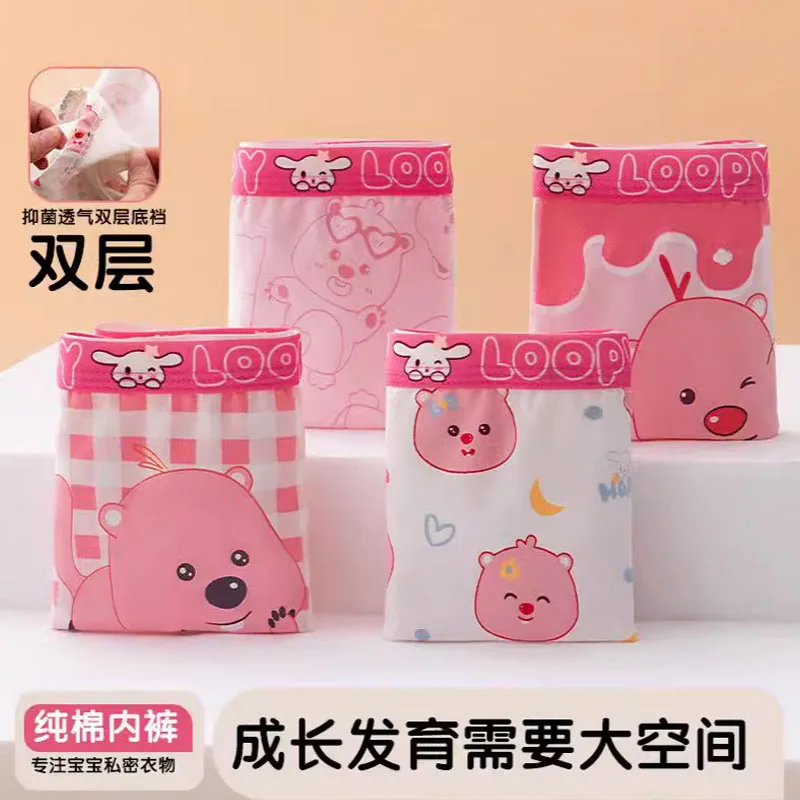 

New Loopy Children Underpantsteen Girl Sanrio Panties Briefs Underwear Children's Boxer Panties Girl Shorts Briefs Christmas Day