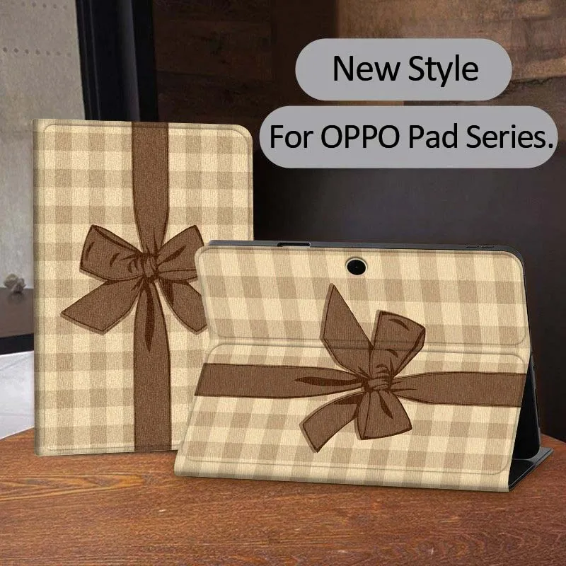 

Vintage Bowknot Pattern For OPPO Realme Pad 3 11 2 4 Pro Air Neo SE X 11 11.61 11.4 12.1 13.2 Inch Tablet Case