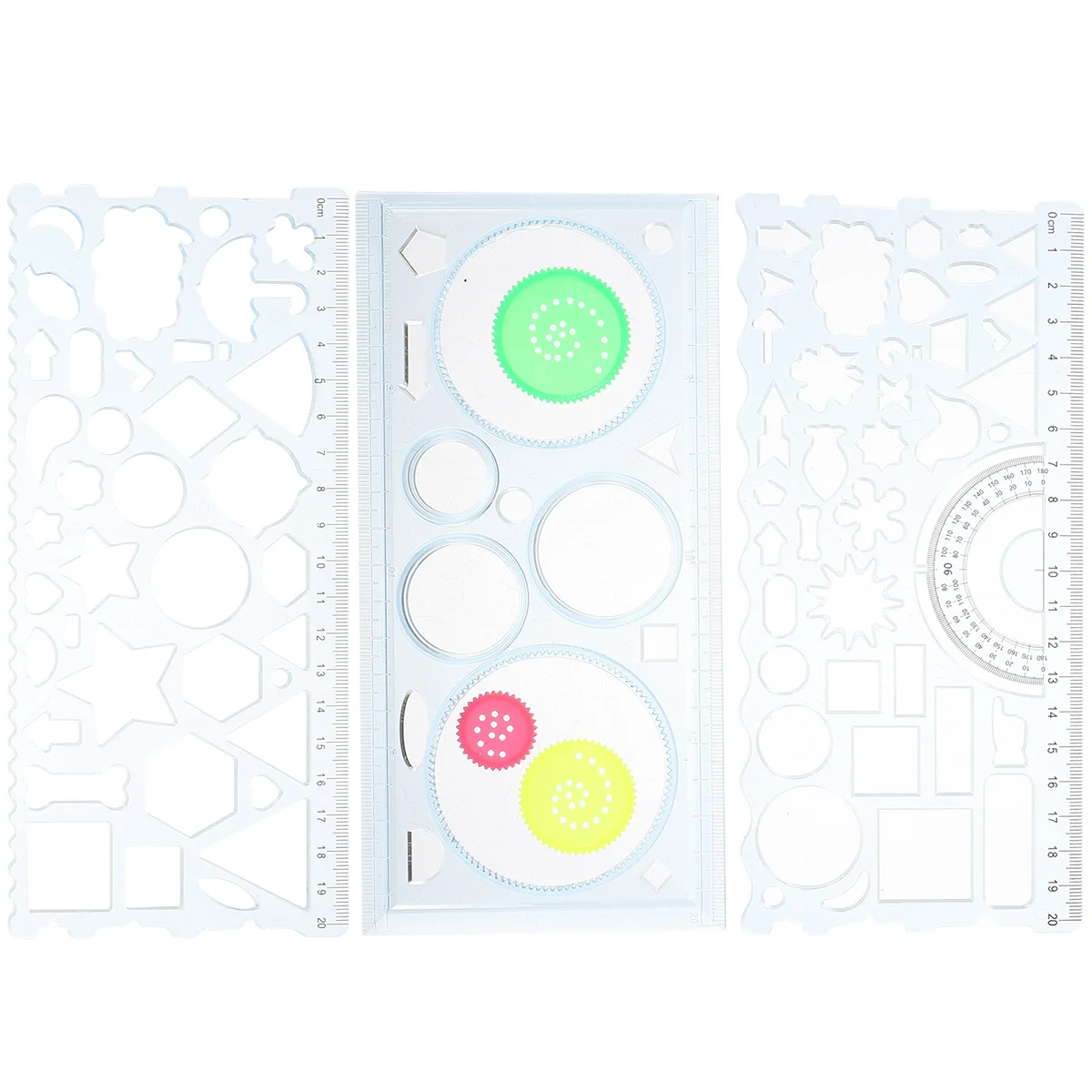 

3 Pcs Precision Stationery Ruler Pupils Cute Stationary Pink Geometric Drawing Tool