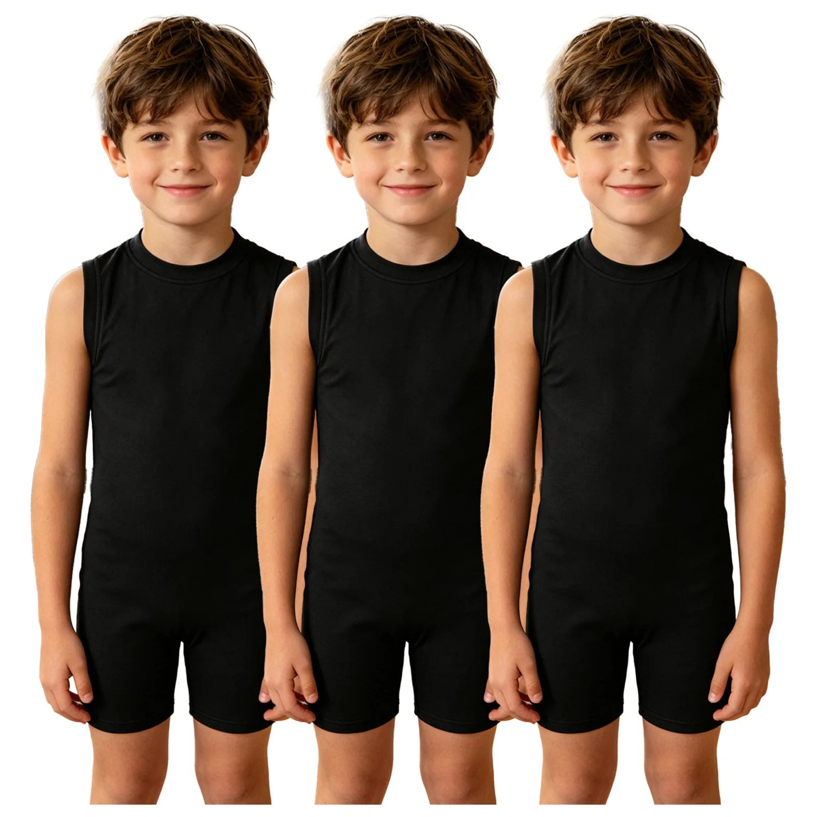 Kids Special Needs Adaptive Clothing 3Pcs Set Back Zipper Anti-strip Jumpsuit Daily Wear Homewear Sleepwear for Autism Children