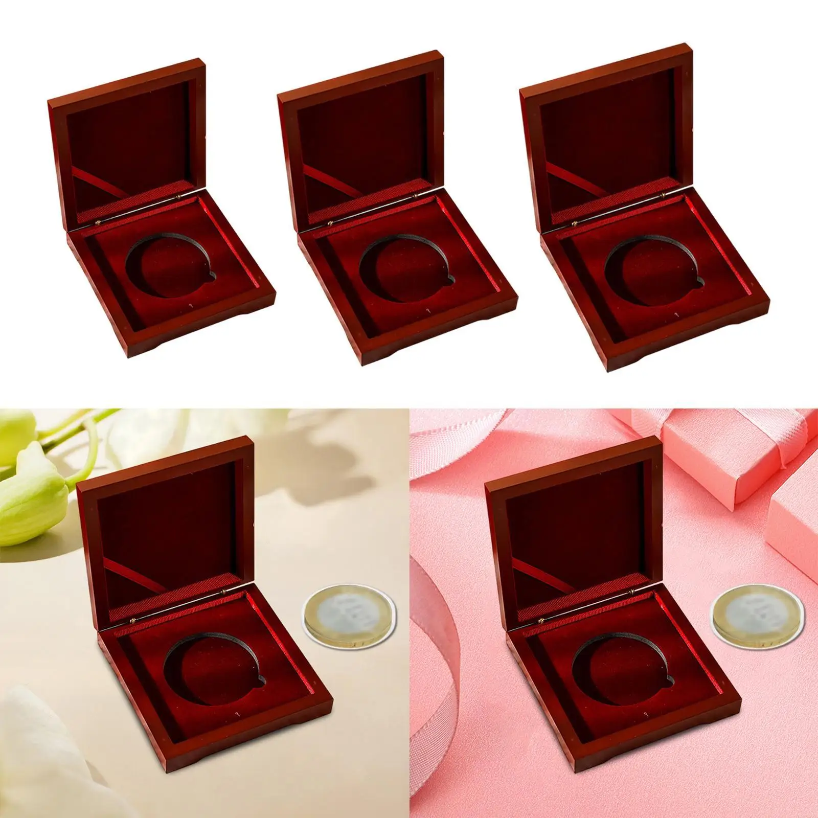

Single Medal Display Storage Box Challenge Coin Presentation Display Box for Gifts Challenge Coins Medal Jewelry Souvenir