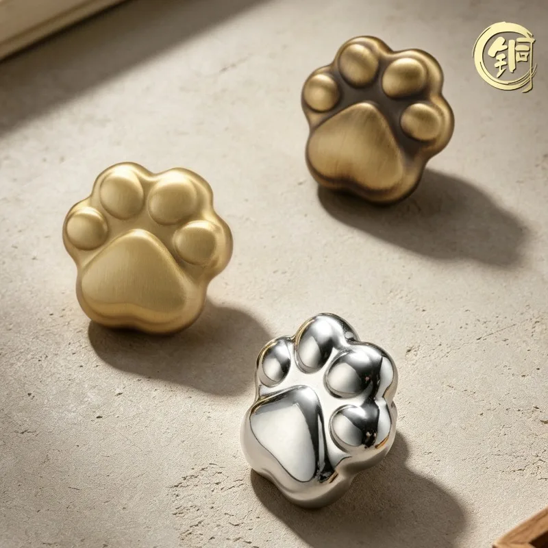 personalized-and-creative-cat-claw-cartoon-children's-room-brass-handle-premium-dining-side-table-bedside-table-wine-cabinet