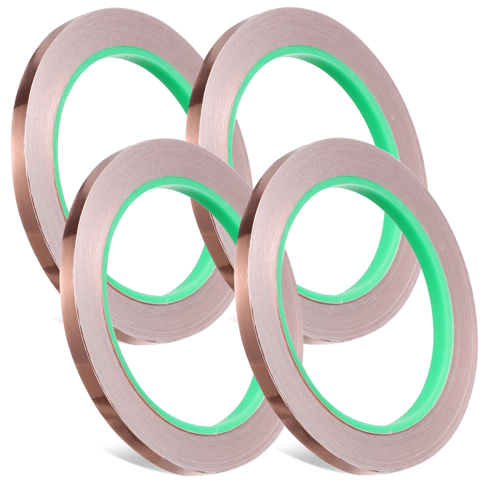 

4 Rolls Foil Copper Tape Conductive Adhesive Tape Copper Foil Adhesive Conductive Electronics Electrical Grounding Shielding