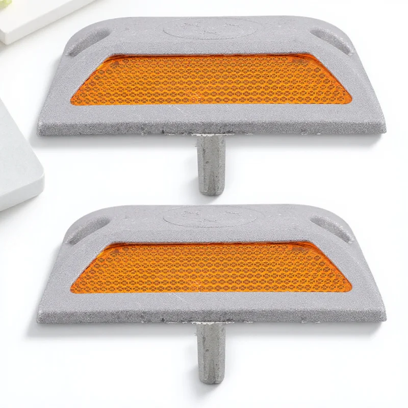 2 шт. светоотражающие дорожные маркеры, алюминиевые дорожные тротуары, защитные шпильки, отражатели ночной видимости, аварийные дорожные маркеры