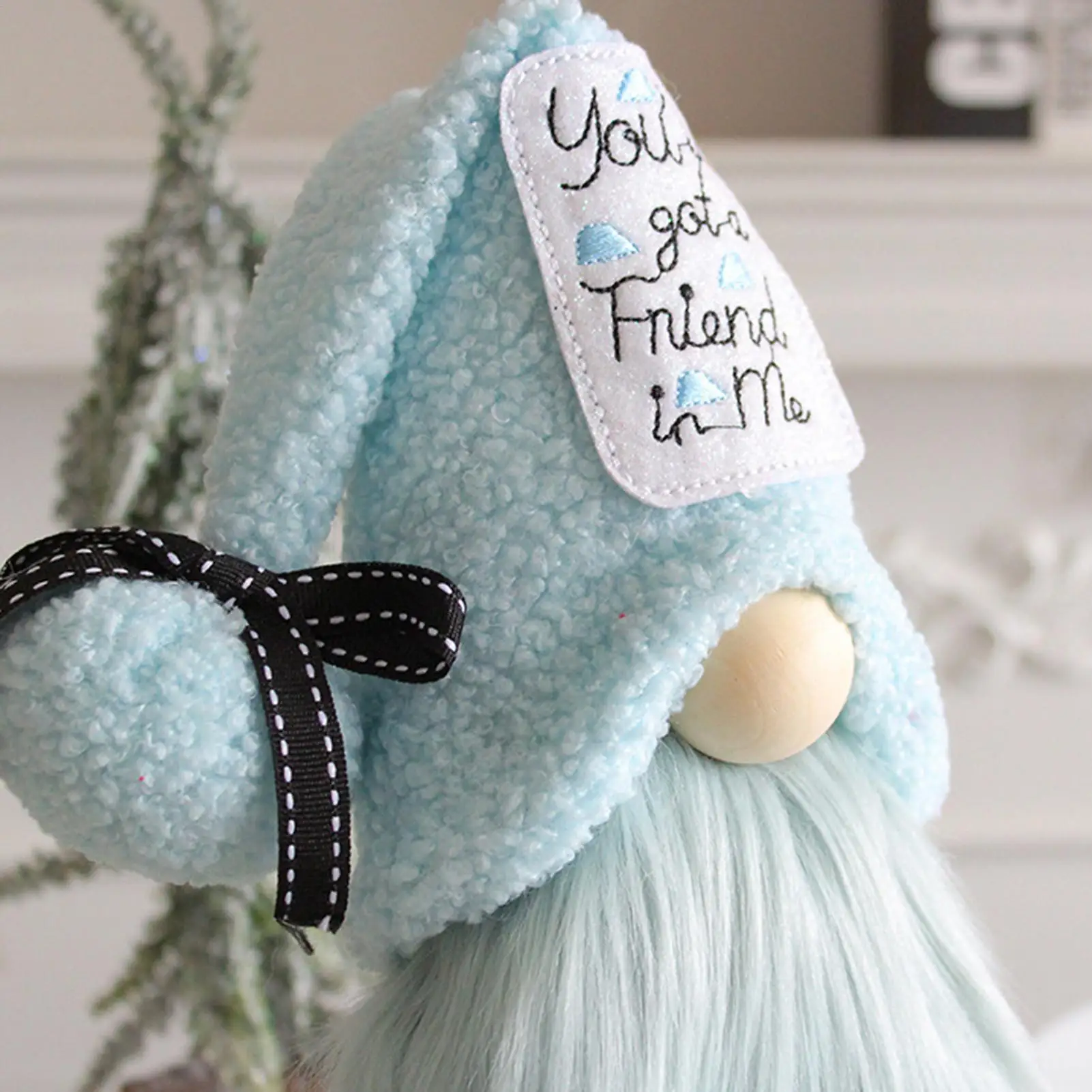 Christmas Gnomes Plush Scandinavian Tomte Nisse Plushie Faceless Rustic Decor Tiered Tray Shelf Fireplace Mantle Christmas Decor