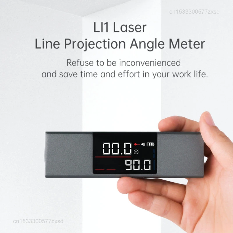 Youpin Duka Atuman Laser Angle Casting Instrument Real Time Angle Measure 2 In 1 Laser Level Ruler Type-C Home Laser Measurement