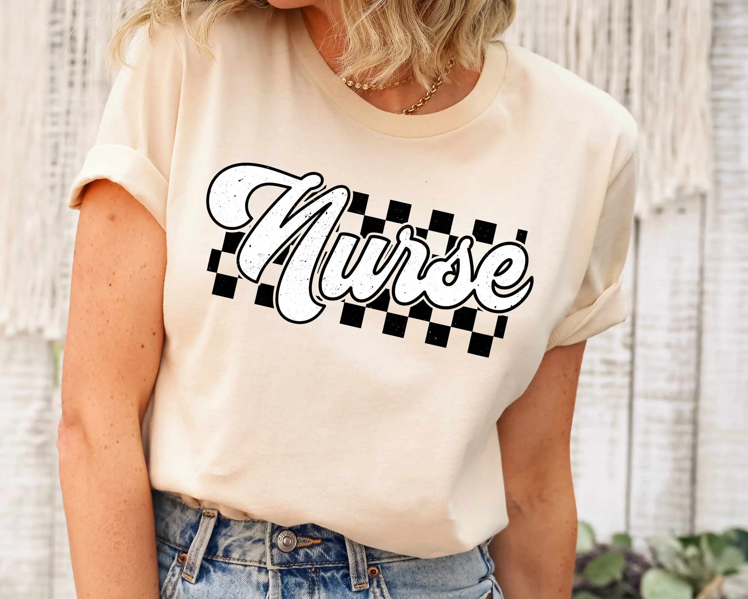 Checkered Nurse T S…
