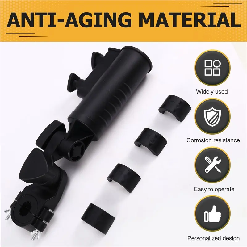 A29Z-Golf Push Cart Umbrella Holder For Stroller Bicycle Bike Beach Chair Windproof Universal Umbrella Bracket