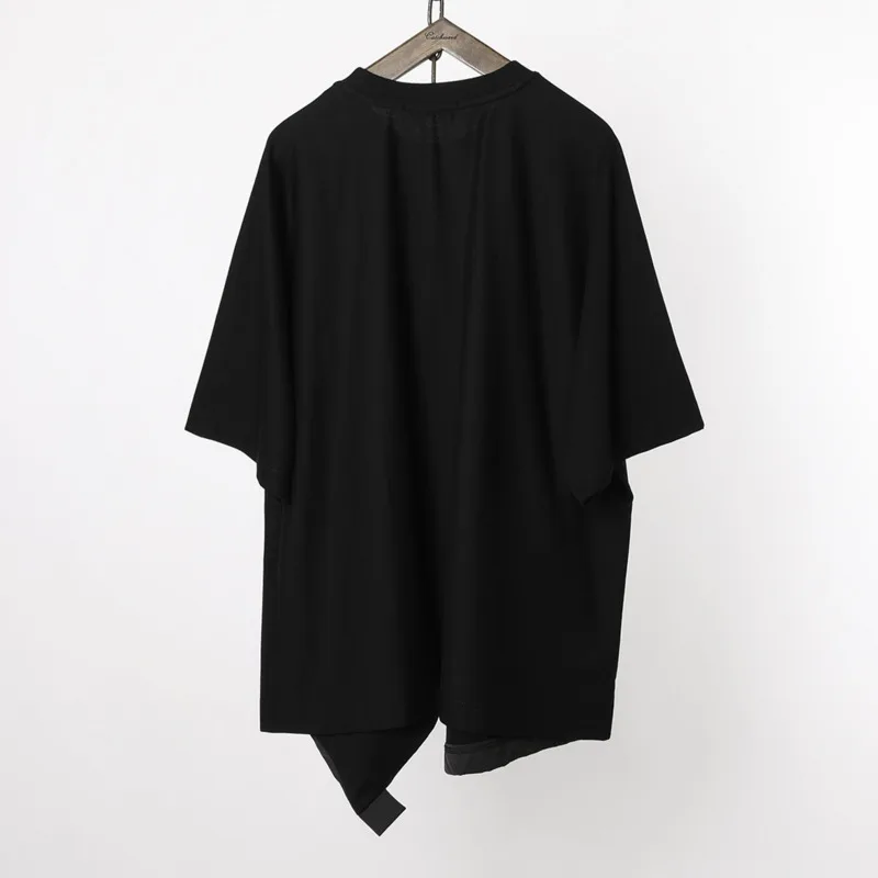 HKSH Summer New Men Tide Dark Punk Original Design Japanese Style Trend Brand O-Neck Y2K Bat Sleeve Short Sleeve T-shirt HK27048